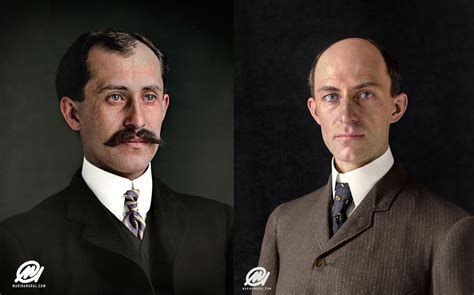 pictures of the wright brothers in color|More.